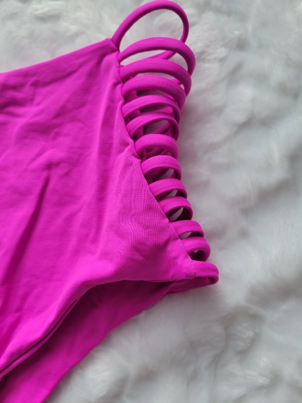 L*Space Bikini Bottom Women's Large Pink Harrington Swimwear by Revolve NWOT - Picture 3 of 6